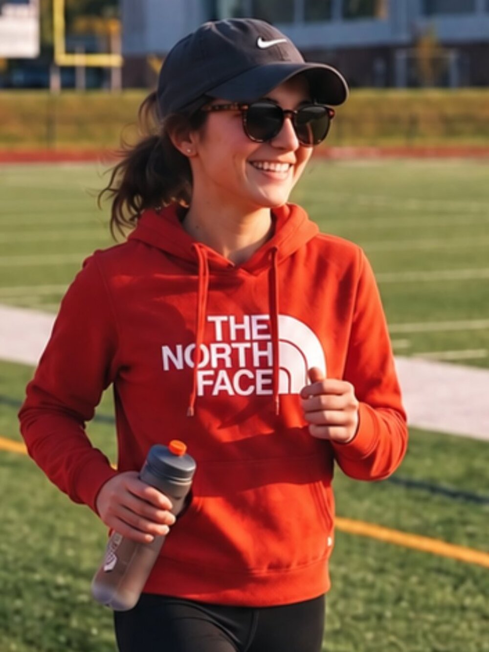 The North Face Women’s Red Logo Pullover Hoodie Size Small